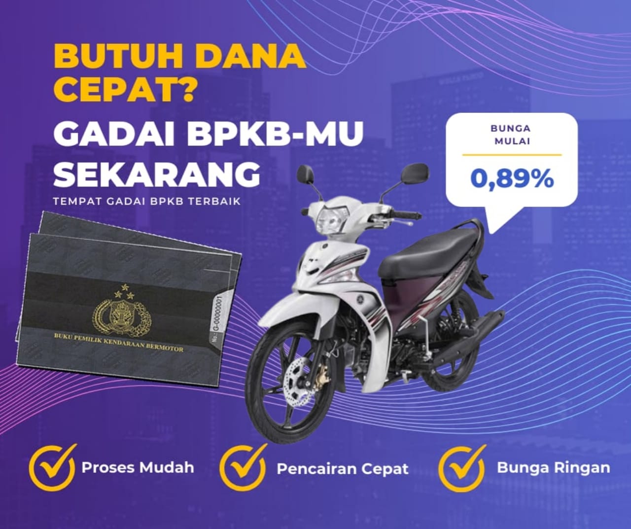 Kredit Jaminan Bpkb Motor Yamaha Force Ficw Dapat Dana Berapa? Seperti Ini Simulasinya